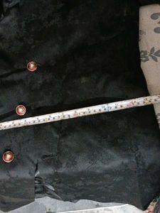 2 Black Colour Designer Sherwani