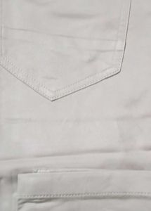 Branded White Thick Trousers