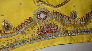 Yellow Embellished Blouse
