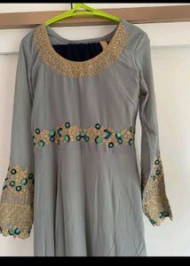 Grey Anarkali Frocks