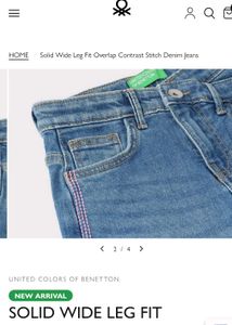 brand new benetton Jean's 28 size