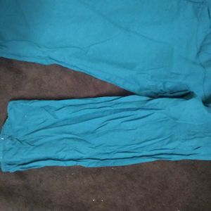 Embroidered Teal Top