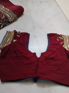 Bright Red Bridal Saree