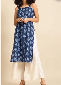 Stylish Blue Printed Kurta