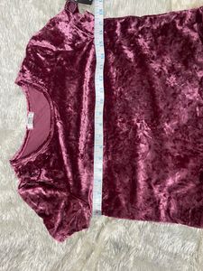Velvet Crop Top Unique Pieces