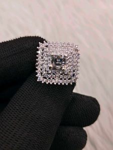 Sparkling Square Cocktail Ring