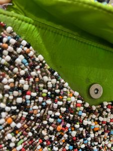 Beautiful Small Clutch With Imitation Beads