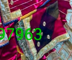 Rajputi Satin 32 Kali Poshak Lagha Or Gota Wark