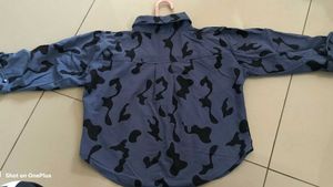 Blue Camo Long Sleeve Shirt