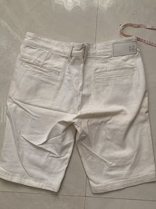 Here &amp; Now White Denim Shorts Summer