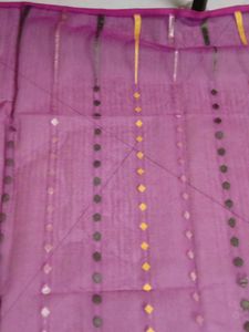 Elegant Purple &amp; Green Sari