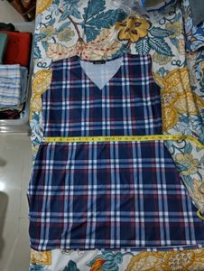 Blue Plaid Dress