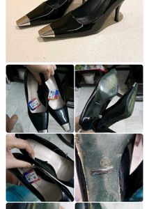Black Metal Heels