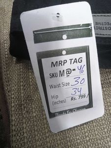 M@46 Size-30 Stylish Black Wide Leg Jeans