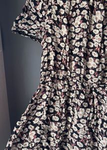Floral Print Short Sleeve Dress