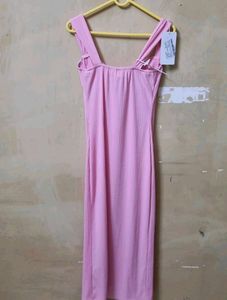 Pink Strapped Dress
