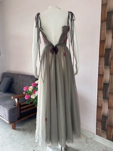 Pretty Floral Embellish Gown