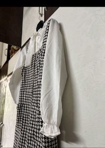 Houndstooth Mini Dress