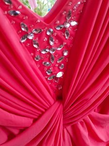 Sleeveless Coral Pink Formal Dress