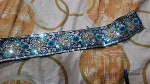 Embroidered Trim with Sequins