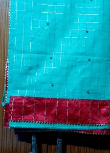 Beautiful Kota Saree With Red Blouse Pis