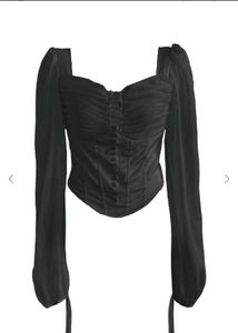 Chic New Stylish Black Corset Top