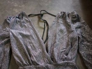 Sparkling Silver Bodysuit XL