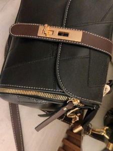 Envelo Coffee Brown Leather Satchel