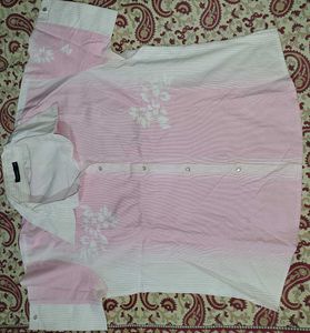 Combo SetWomen&#39;s Shirts - Blue Stripe &amp; Pink Flora