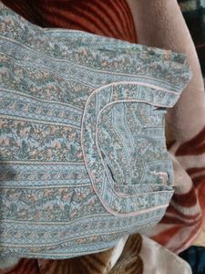 Floral Print Ethnic Kurta Set