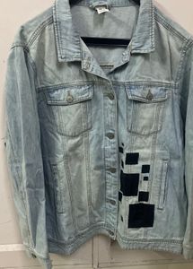 Denim Jacket with Patches