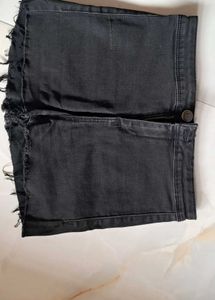 Black Hot Mini Shorts