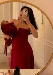 Cherry red Corset dress