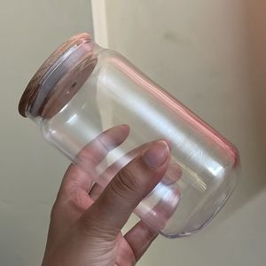 Borosil Glass Can With Wooden Lid