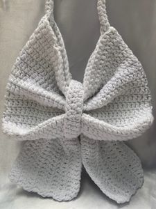 Handmade Crochet Bow Bag 🎀
