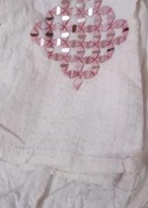 Mauve Embroidered Kurti With Pant