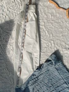 Shein Stylish Blue Knit Sweater Vest