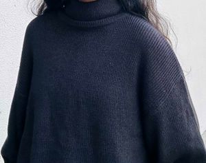 Comfy Black Turtleneck Sweater/Jumper