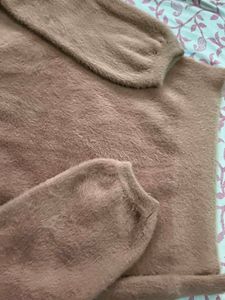 Fluffy Pink Knit Sweater