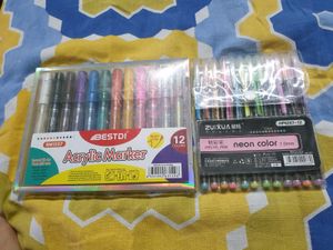 Acrylic & Pastel Marker Set - New