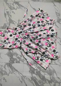 Women's Sleeveless Circle Print Dress