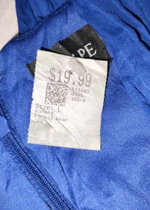 [Xscape&#39;s royal blue ruched designer dress]
