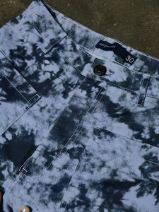 Tie-Dye Denim Pants