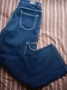 Denim Cargo Jeans For Women