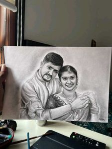 Custom Charcoal Portrait Gift