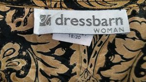 ✨ Vintage Gold &amp; Black Damask Blouse ✨