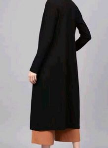 Stylish Black Long Shrug