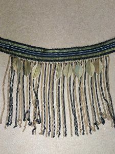 Boho fringe choker &amp; Leaf Belt