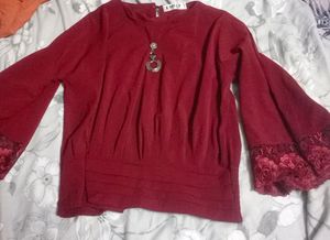 Maroon Top For Women