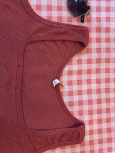 Dusky Pink Crop Top 🎀